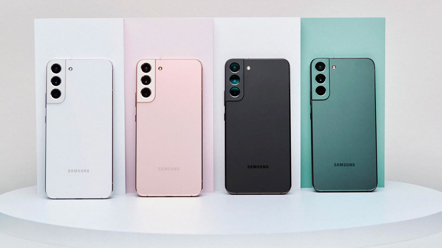 Les différents coloris du Samsung Galaxy S22