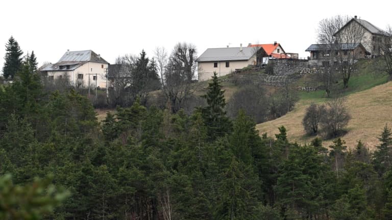 Vue du hameau du Haut-Vernet (Alpes-de-Haute-Provence), le 31 mars 2024