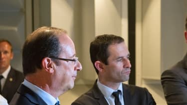 François Hollande, Benoît Hamon et Arnaud Montebourg.
