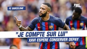 FC Barcelone : "Je compte toujours sur lui", Xavi espère conserver Depay cet hiver