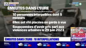 Eure: 10 personnes interpellées et placées en garde à vue pour les émeutes survenues fin juin