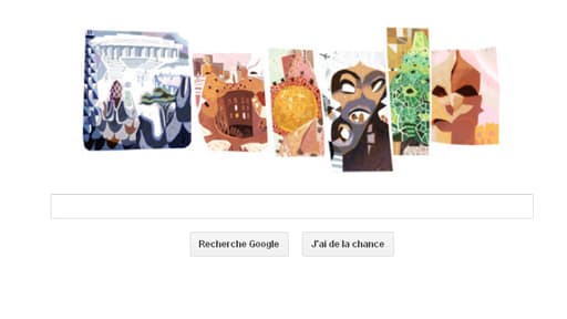 Google rend hommage à Antonio Gaudi dans son doodle