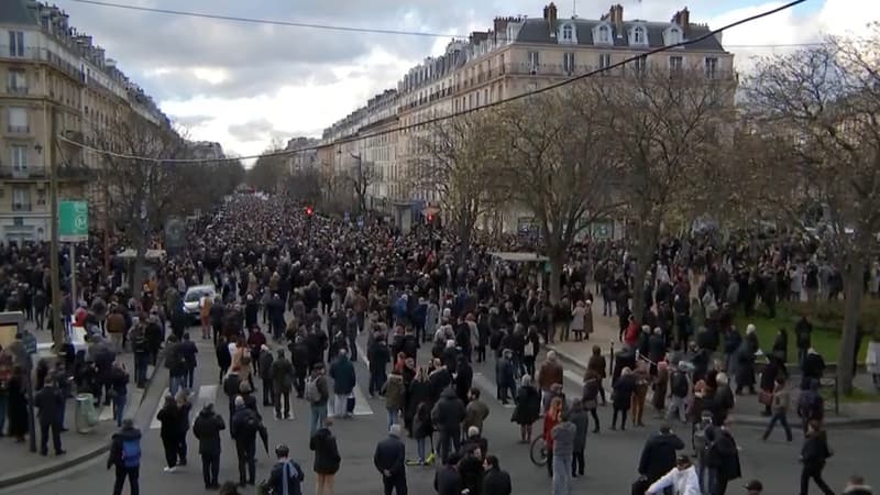 Des milliers de personnes étaient présentes ce mercredi soir dans les rues de Paris, en hommage à Mireille Knoll. 