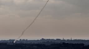 Une roquette tirée depuis Gaza vers Israël, mardi 8 juillet 2014. Image d'illustration.