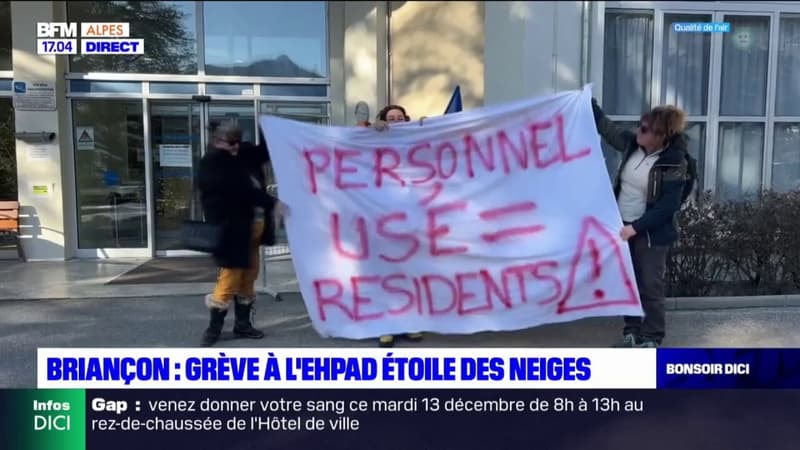 Briançon: une grève à l'Ehpad Étoile des neiges