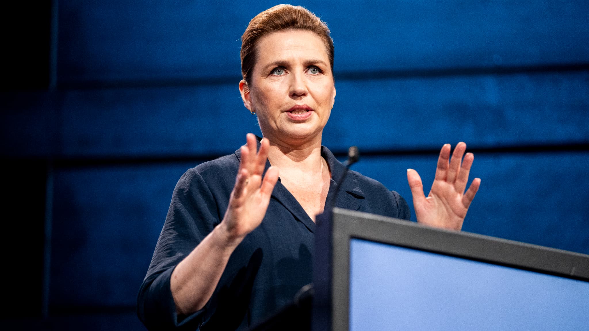 La Première ministre danoise Mette Frederiksen, ici le 14 mai 2024 à Copenhague.
