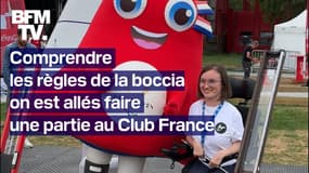  ROBIN DE BFM - Comprendre les règles de la boccia: notre reporter est allé faire une partie au Club France 