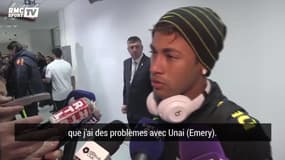 Neymar assure n'avoir "aucun problème" avec Emery contrairement "à ce que des gens disent"
