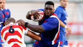 Demba Bamba avec le XV de France face au Japon, 2 juillet 2022
