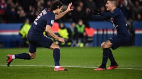 Cavani et Verratti