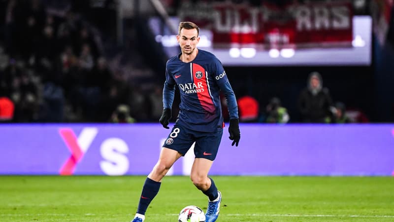 Fabian Ruiz lors de PSG-Monaco, le 24 novembre 2023 en Ligue 1