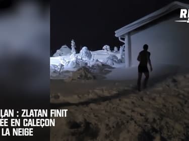 AC Milan: Zlatan finit l'année en caleçon dans la neige
