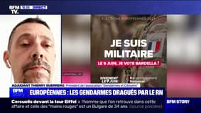 Gendarme sur une affiche du RN: "On est choqués par la récupération qui est faite", affirme Thierry Guerrero (président de l'association "Gendarmes et citoyens")