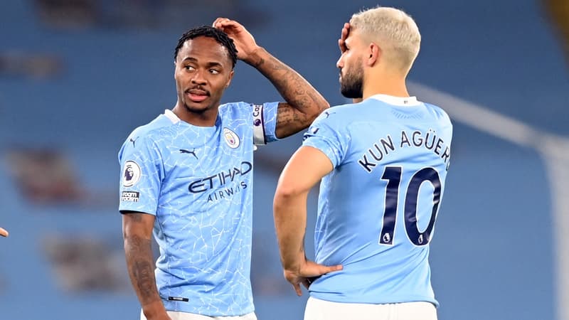 Raheem Sterling et Sergio Agüero