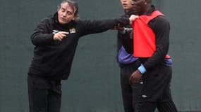 Roberto Mancini et Mario Balotelli