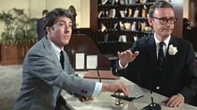 Le Lauréat avec Dustin Hoffman (à gauche) et Buck Henry (à droite)