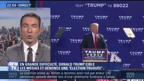 Présidentielle américaine: Donald Trump cible les médias et dénonce une "élection truquée"