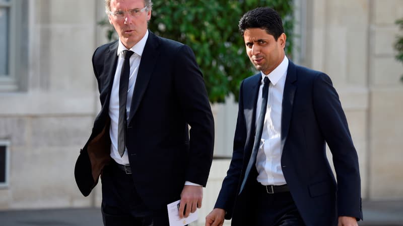 Laurent Blanc et Nasser Al-Khelaïfi