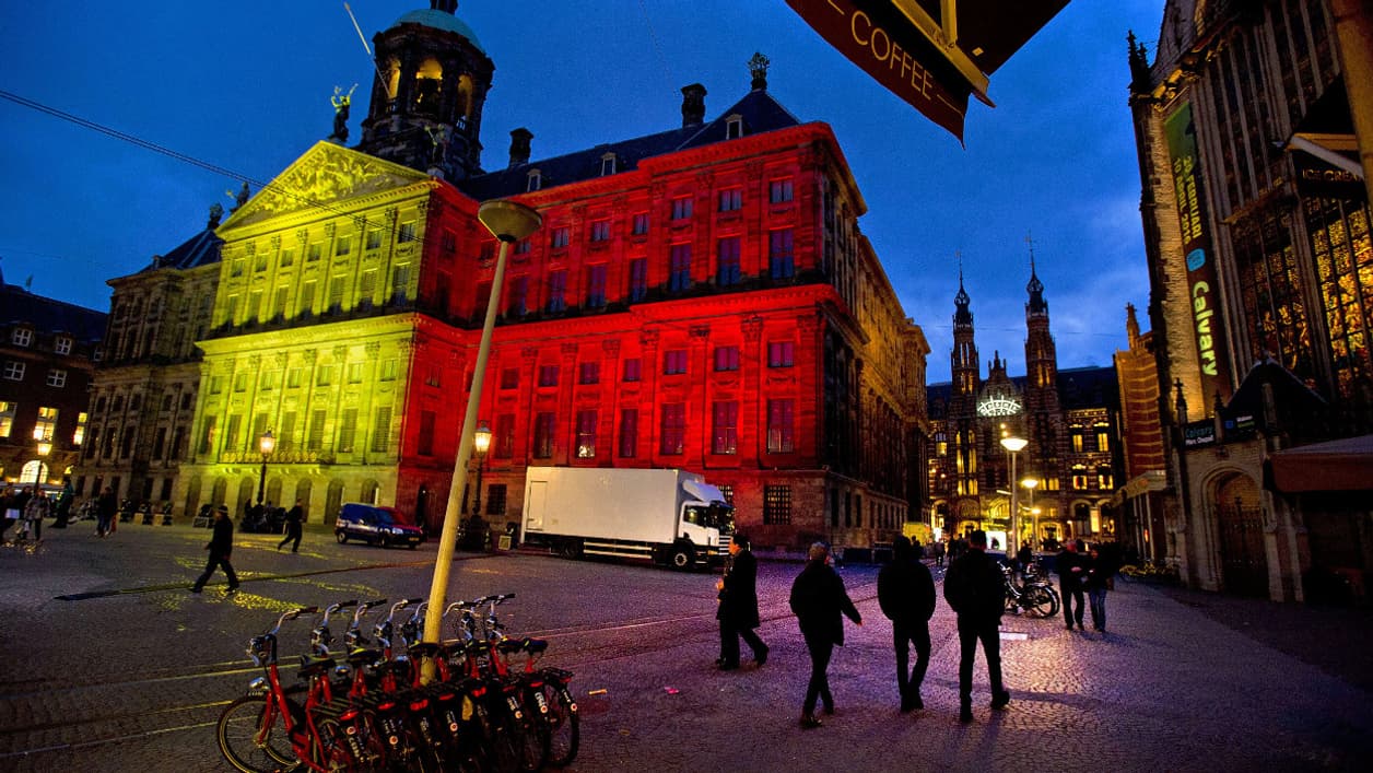 Le Palais royal à Amsterdam.