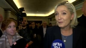 La présidente du Front national Marine Le Pen, ce vendredi.