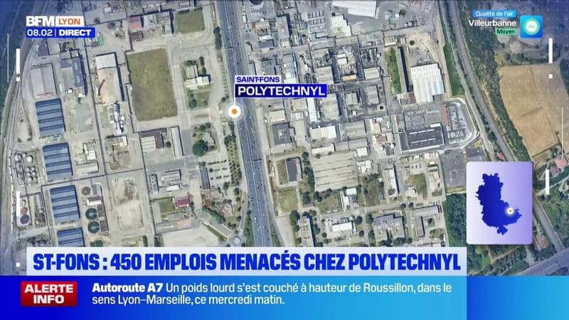Usine Polytechnyl à Saint-Fons : 450 emplois sont menacés