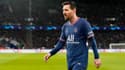 Lionel Messi avec le PSG, à Paris le 15 février 2022