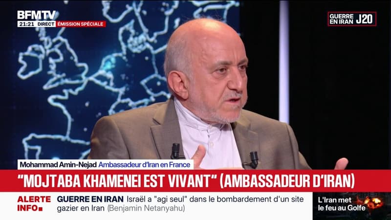 Iran: Mojtaba Khamenei est "vivant et en bonne santé", d'après Mohammad Amin-Nejad, ambassadeur d'Iran en France