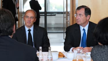 Stéphane Richard (PDG d'Orange) et Martin Bouygues (PDG de Bouygues)