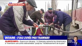 Ukraine: non-potable à cause de la guerre, l'eau est désormais livrée en tramway à Mykolaïv