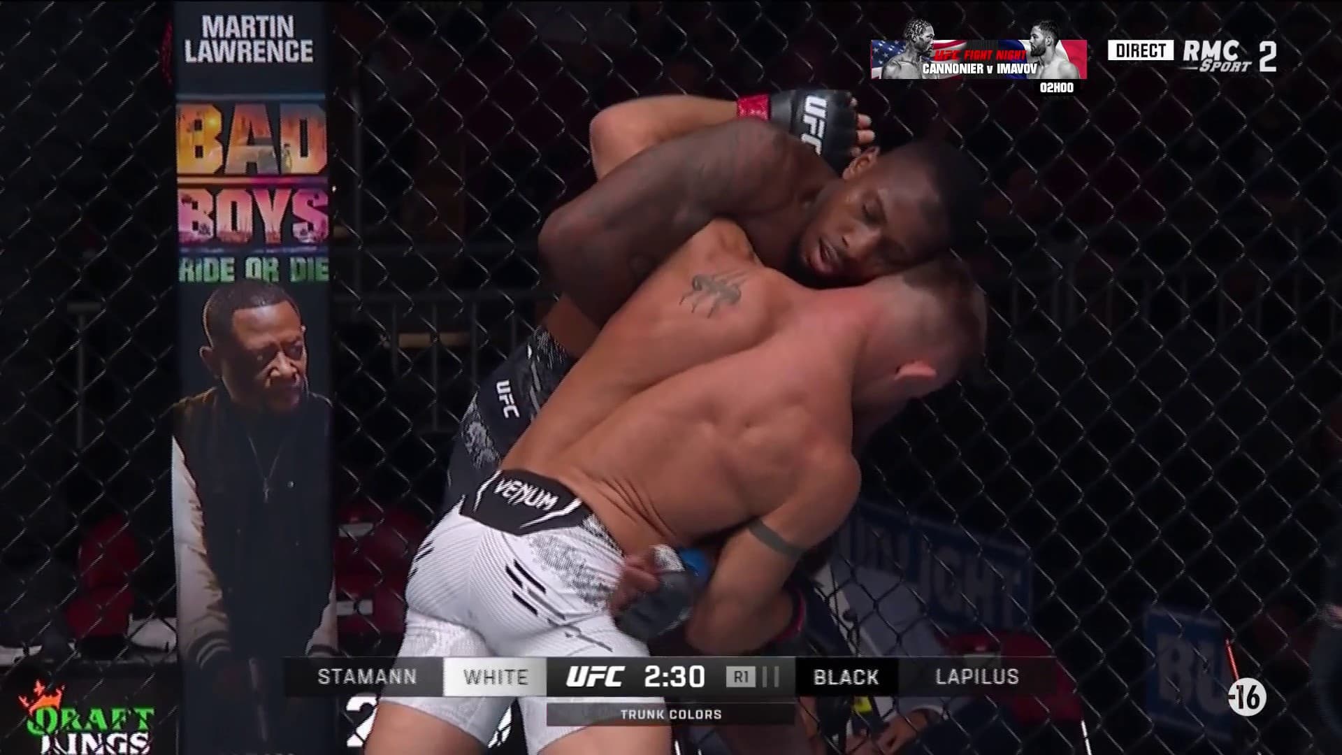 Le Français Taylor Lapilus contre Cody Stamann à l'UFC, 8 juin 2024