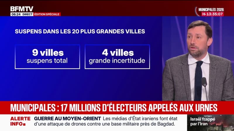Municipales: le suspens dans plus de 20 grandes villes