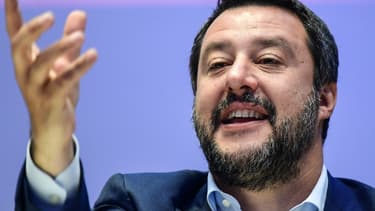 Le vice-président du conseil et ministre de l'Intérieur italien, Matteo Salvini