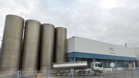 Le site de la coopérative laitière Isigny Sainte-Marie à Osmanville