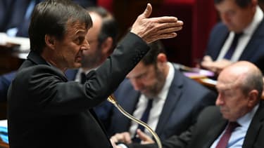 L'ex-ministre de la Transition écologique et solidaire Nicolas Hulot, lors d'une session de questions au gouvernement à l'Assemblée, le 20 mars 2018 à Paris.