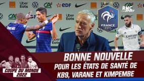 Equipe de France : Deschamps donne des nouvelles rassurantes pour Benzema, Kimpembe et Varane
