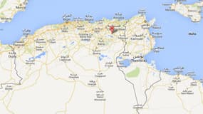 Le crash s'est produit à Oum El Bouaghi, à 500 kilomètres à l'est d'Alger. (Capture d'écran Google Maps)