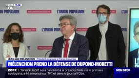 Perquisition au ministère de la Justice: Mélenchon refuse de "condamner d'avance" Dupond-Moretti