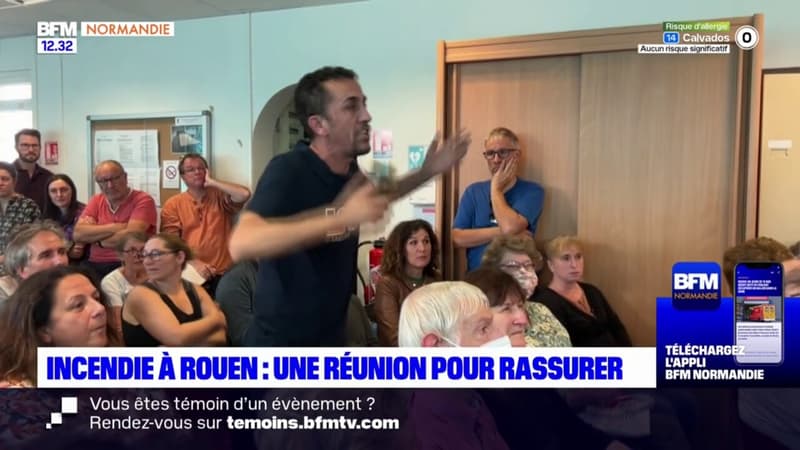 Incendie de deux bâtiments Verre et Acier à Rouen: une réunion avec les habitants et la municipalité