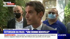 Gabriel Attal confirme que l'extension du pass sanitaire aura bien lieu lundi