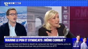 Marine Le Pen et syndicats: même combat ? - 03/12