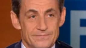 Nicolas Sarkozy, lors de l'émission "Paroles de Français"