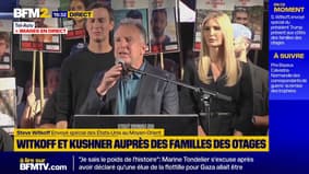 "Vous rentrez à la maison", lance l'émissaire américain Steve Witkoff aux otages israéliens, devant leurs familles à Tel-Aviv 
