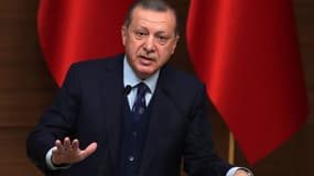 Le président turc Recep Rayyip Erdogan, le 20 décembre 2017 à Ankara. - Adem Altan - AFP