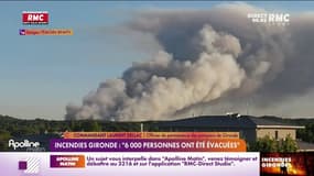 Incendies Gironde: "6000 personnes ont été évacuées"