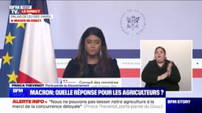 Prisca Thevenot (porte-parole du Gouvernement): "Nous ne pouvons pas laisser notre agriculture à la merci de la concurrence déloyale"