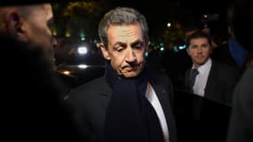 Nicolas Sarkozy lors de sa campagne pour les primaires de la droite, le 3 novembre 2016 à Paris. 