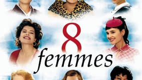 Affiche du film "Huit femmes" de François Ozon