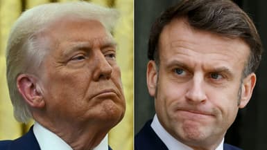 Donald Trump et Emmanuel Macron.