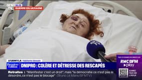 "Ma tête saignait": une grand-mère miraculée de la frappe russe sur Dnipro témoigne