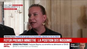 "Nous allons déposer cet après-midi une motion de destitution contre Emmanuel Macron", déclare Mathilde Panot après la réunion LFI